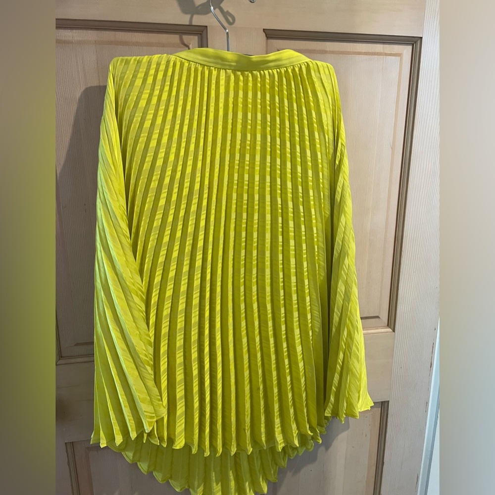 Banana Republic Vibrant Yellow Pleated Skirt